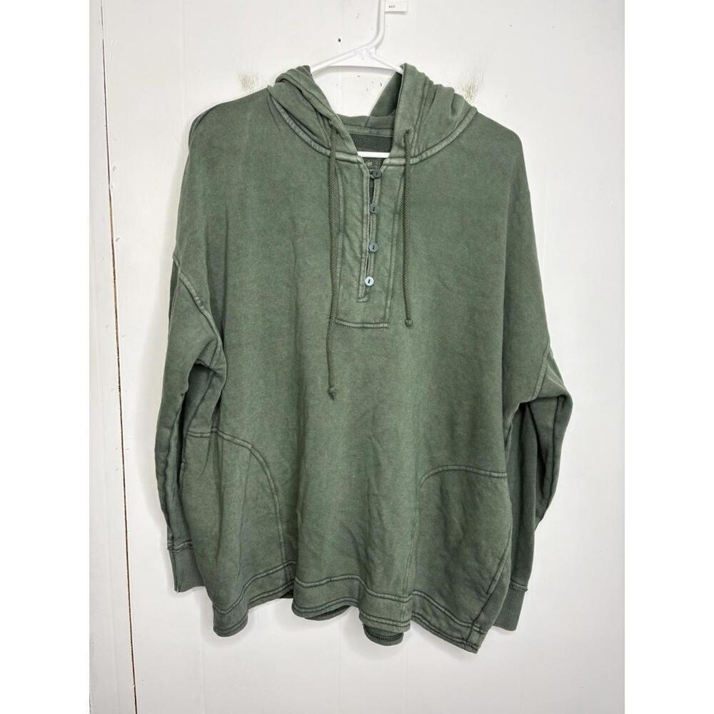 Aerie Sweater Womens Medium Sweatshirt Hoodie Pullover Olive Athleisure Casual
